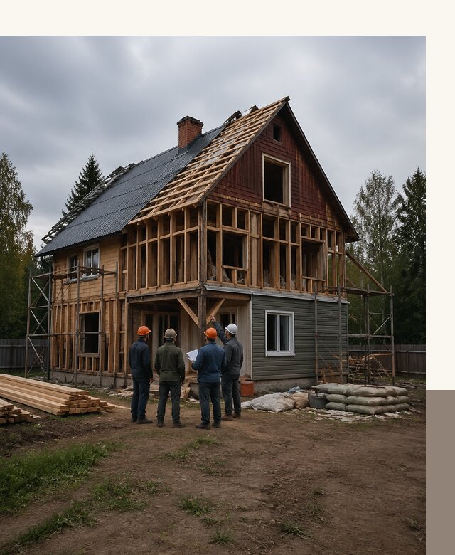Реконструкция дачного дома в Карасуке под ключ с проектом